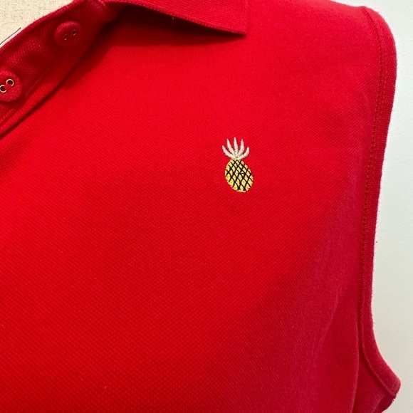 White stag, red short sleeve polo shirt,  pineapple XL EUC - Picture 3 of 8